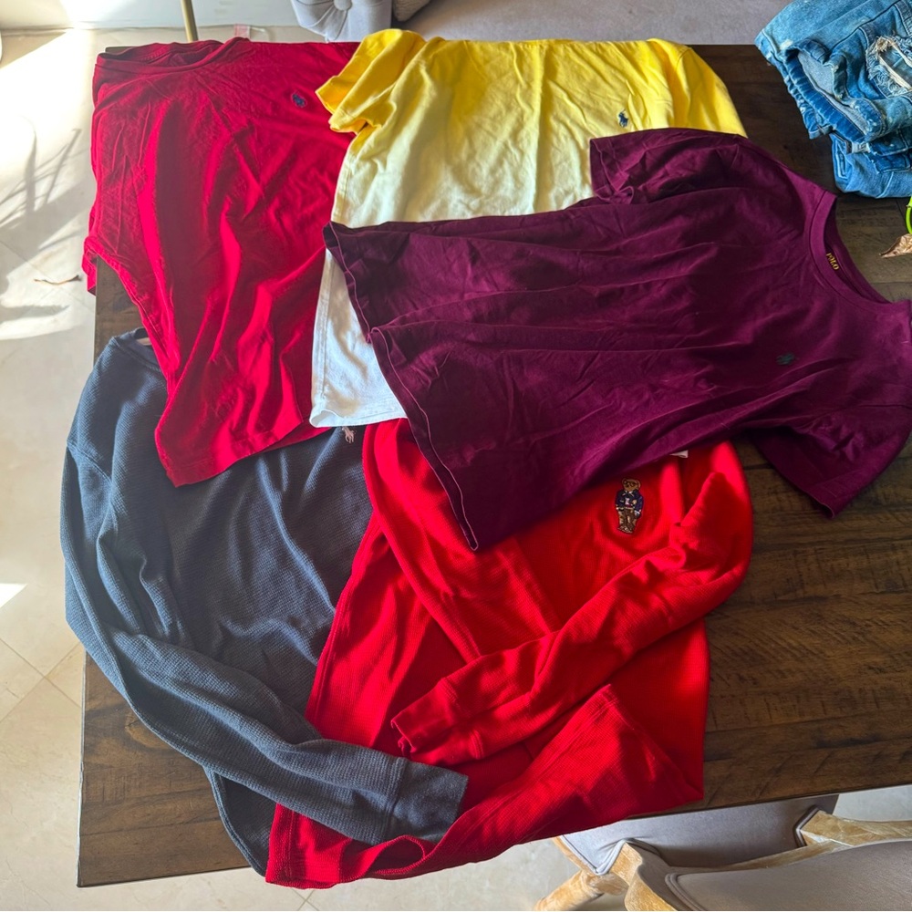 5 Polo Ralph Lauren shirts bundle